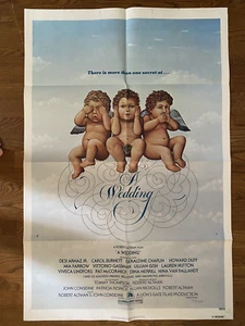 A Wedding Original Movie Poster (1978) Carol Burnett 1 sheet Folded - Picture 1 of 1