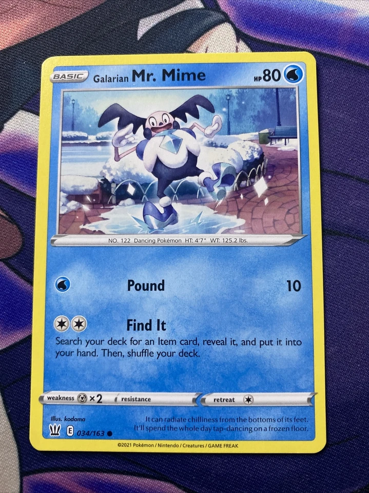 Pokemon TCG Battle Styles Galarian Mr. Mime 034/163 - Image 1 of 1