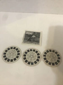 1978 GAF Viewmaster J10 Grizzly Adams 3 Reel Set With Booklet - Picture 1 of 4