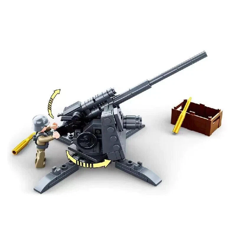 Building Blocks SLUBAN M38-B0852 German 88MM anti tank gun Toys - Image 1 of 4