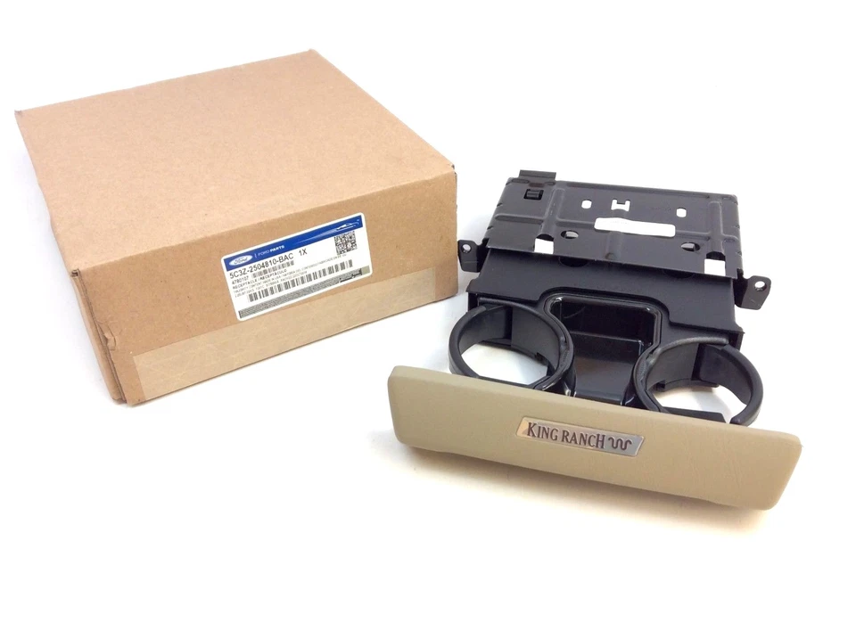 Ford F-250 F-350 King Ranch 2005 2006 bronceado tablero portavasos bandeja OEM nuevo 2504810 Foto 1 de 4