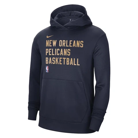 New Orleans Pelicans Nike 2023/24 Performance Spotlight On-Court Practice Hoodie Cover
