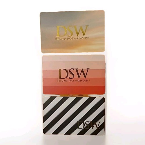 Lot of (3) DSW Gift Cards No $ Value Collectible Designer Shoe ...