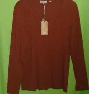 Fat Face Kyra Micro Star Top mocha brown cotton blend Size 14 New Tags BNWT - Picture 1 of 4