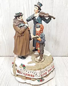 Figura musical Norman Rockwell Christmas Trio The Carolers Sing Merrilie 1998 - Imagen 1 de 8