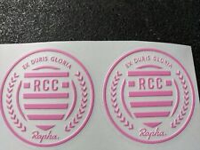 2 X RCC Frame Helmet Phone Bike Vinyl Sticker Decal Rapha EX DURIS Roundel ::-