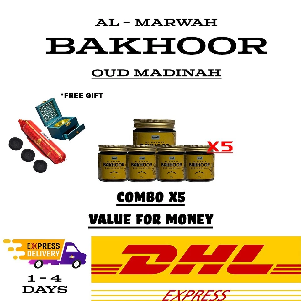 BAKHOOR INCENSE FRAGRANCE  COMBO x5 - Image 1 of 1