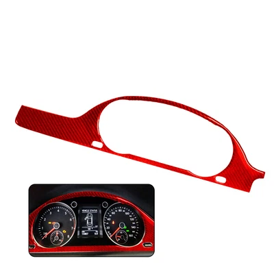 Cubierta interior del panel de instrumentos de fibra de carbono apta para Volkswagen Passat 2006-2010 Foto 1 de 4