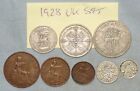 1928 British 8X Silver Coin Birthday Set George V (1910-1936) Uk