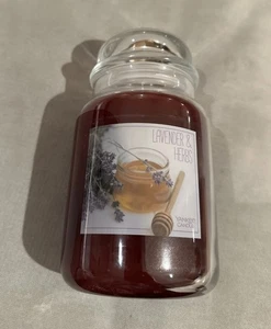 RARE Lavender & Herbs Yankee Candle 22oz LARGE JAR RETIRED Scent - Picture 1 of 8