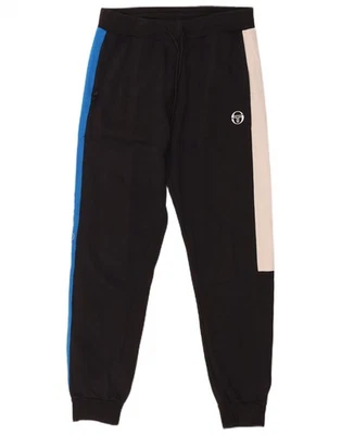 SERGIO TACCHINI Mens Tracksuit Trousers Joggers Large  Black Colourblock DG10 - Image 1 of 3