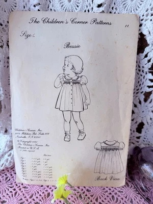 The Children's Corner Vintage Vintage Pattern 11 Bessie Sz 6 Unopened 1981 - Image 1 of 4
