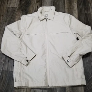 Scottevest Jacket Mens M Beige Sterling Tec Removable Sleeves Utility Travel - Picture 1 of 24
