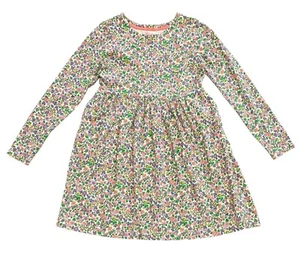 Baby Boden 18-24 Months Cotton Pink Dress L/S Spring Jungle Animal Print Pleated - Picture 1 of 7
