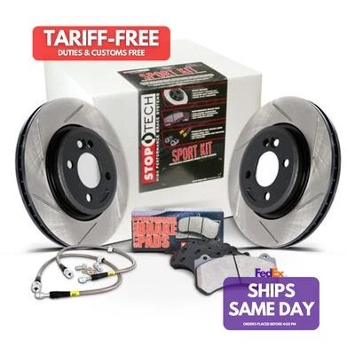 Stoptech 977.42002, Sport Axle Pack Slotted 4 Wheel Performance Racing Parts - Image 1 of 4