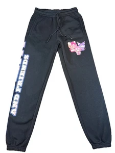 Pantalones de chándal negros para mujer Hello Kitty Sanrio My Melody Kuromi talla XS - Imagen 1 de 9