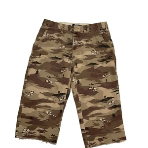 Pantaloni cropped mimetici Vans taglia 32 orlo grezzo con tasche - Foto 1 di 8