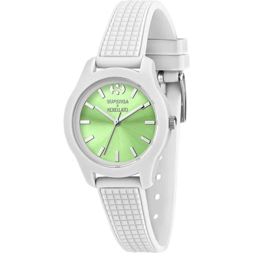 Reloj Pulsera Mujer MORELLATO x SUPERGA R0151174504 Silicona Blanco Verde Foto 1 de 2