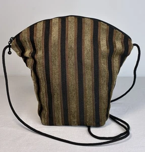 Vintage Maruca Crossbody Jacquard Striped Handmade Boulder Co 9” x 8.5” Unique - Picture 1 of 12