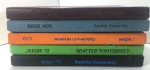 5 Vintage 1969 - 1973 Seattle University Aegis Yearbooks Retro Yearbook Nice - Picture 1 of 17