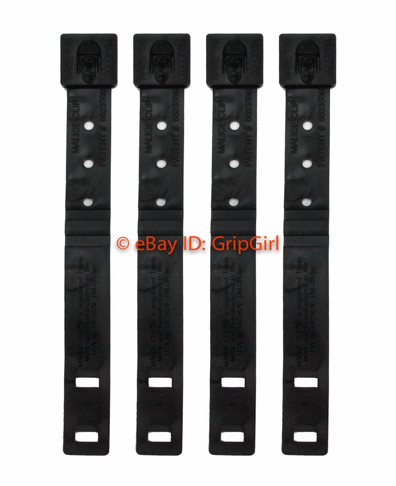 4x Tactical Tailor MOLLE Corto Negro MALICE Clips, Funda Kydex OWB Lazos para Cinturón Foto 1 de 1