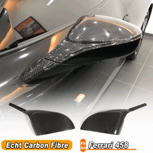 Tapas de espejo exterior de carbono Mirror Cover para Ferrari 458 Italia Spider  - Imagen 1 de 13