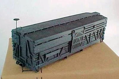 HOn3 D&RGW narrow gauge singledeck stockcar, no trucks, MRGS kit #100  - Image 1 of 4