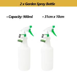 900ML Spray Bottle Water Garden Flower Plant Cleaning Plastic Trigger Dispenser - Picture 1 of 1