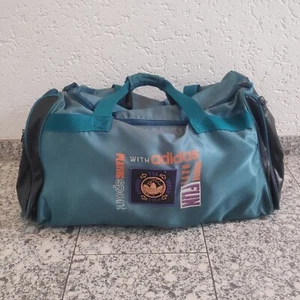 Bolsa de deporte vintage Adidas retro verde bolsa de viaje Alemania Occidental - Imagen 1 de 18