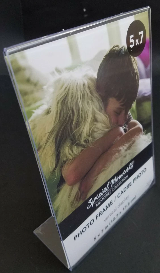 Freestanding Borderless Plastic Photo L-Frames 5x7 / 7x5 L-Frame, Select: Type - Image 1 of 1