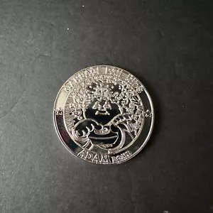 Sterling Silver Plated SIMKO Adam Bomb Challenge Coin 7/15 Garbage Pail Kids - Picture 1 of 2