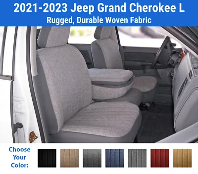 Duramax Tweed Seat Covers for 2021-2023 Jeep Grand Cherokee L - Image 1 of 4