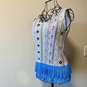 [ISSEY MIYAKE] ISSEY MIYAKE PLEATS PLEASE Fringe Tank Top - Picture 1 of 5