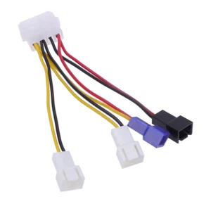 4 Pin to 3pin Fan Cable Computer Monitor Power Cord Pc Accessories Extension - Picture 1 of 12