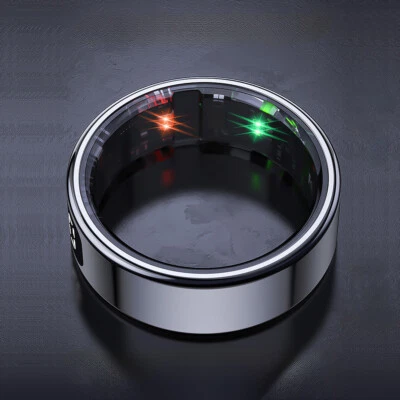 Smart Ring Fitness Tracker Display Screen Heart Rate SPO2/BP Sleep Monitoring - Image 1 of 4