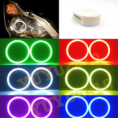 Bluetooth RGB LED halo ring for Infiniti G37 Coupe Convertible 08-13 angel eye - Image 1 of 4