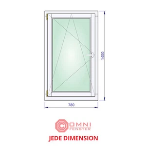 Holzfenster aus Polen nach Maß Weiß Mahagoni und mehr | Fenster 1-flg Kipp-Dreh - Bild 1 von 1