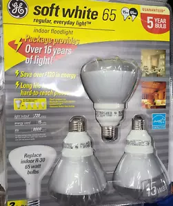 GE Energy Smart CFL Soft White Bulbs 15 Watts 3 Pack 720 lumens 28909 - Picture 1 of 4