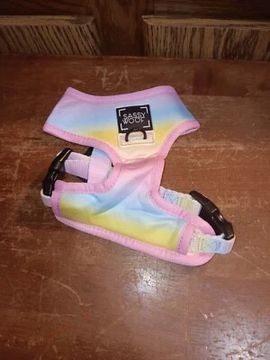 Sassy Woof Adjustable Dog Harness Colorful Pink Size X-SMALL XS NEW! *READ - Image 1 of 3
