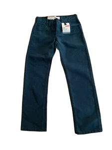 Levi's Boy's 513 Slim Straight Green Small Wale Fabric Pants Size 10 Reg 25/25 - Picture 1 of 5