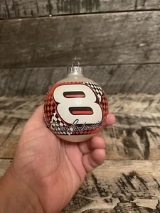 NASCAR ~ Dale Earnhardt Jr. ~ #8 ~ COLLECTIBLE GLASS CHRISTMAS TREE ORNAMENT - Picture 1 of 10