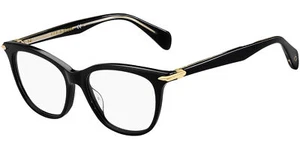 Rag & Bone Women's Black Cat-Eye Eyeglass Frames - RNB3033 0807 16 - Picture 1 of 3