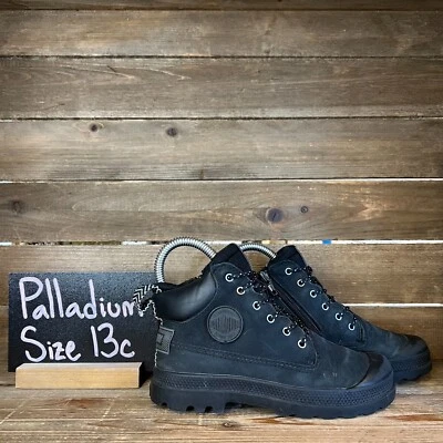 Botines impermeables Little Kids Palladium Pampa SC negros outsider talla 13 C Foto 1 de 4