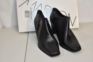 Botines Markon Cuero Negro Talla 9 W Para Mujer Nuevos - Imagen 1 de 9