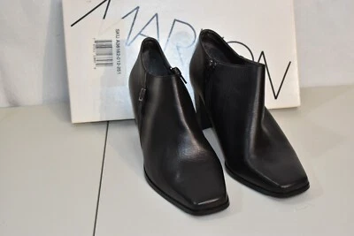 Markon Ankle Boots Black Leather Size 9 W Women's New  - Image 1 of 4
