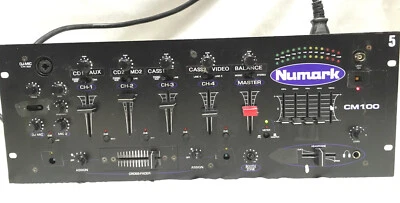Numark CM100 DJ Mixer / Equalizer - POWER TESTED ONLY / AS IS (READ) - Image 1 of 4