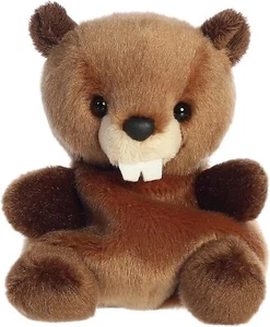 Aurora Adorable Palm Pals Masticable Castor Peluche - Juego Tamaño Bolsillo - Imagen 1 de 1