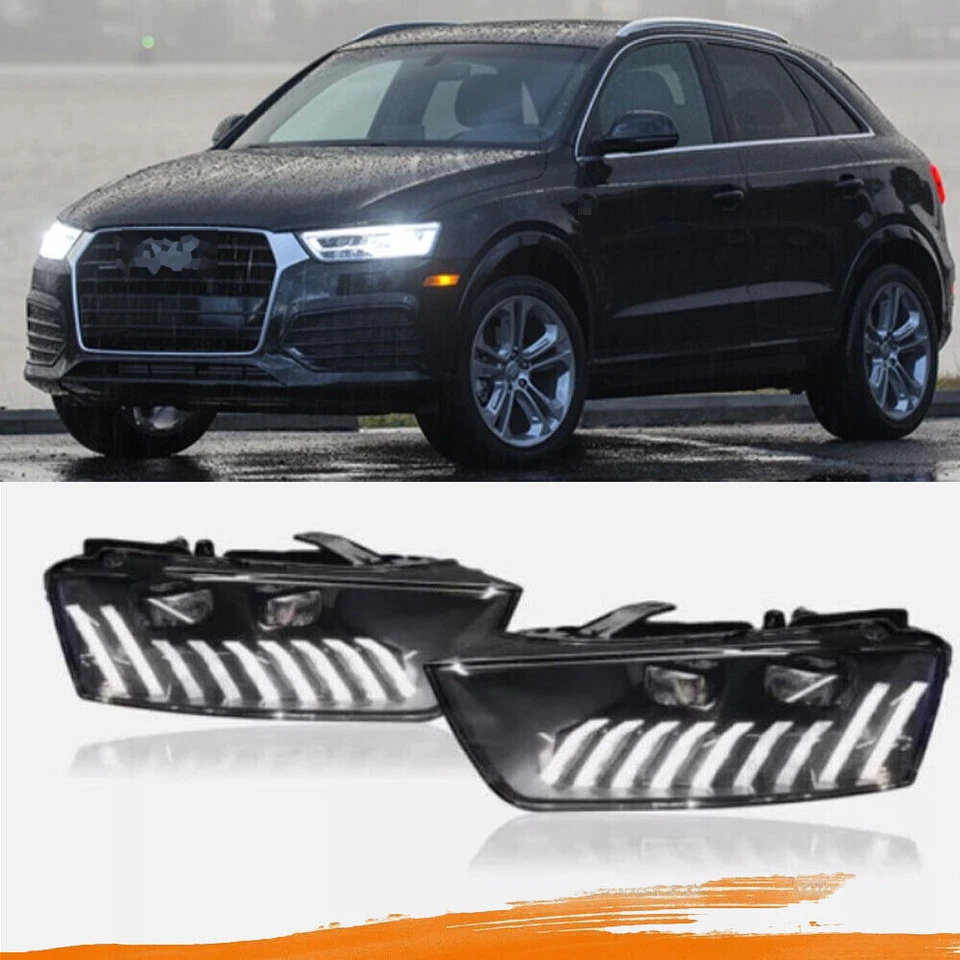 For AUDI Q3 RS Style Sequential Projecto LED DRLr Headlights Assembly 2013-2018 Foto 1 de 4