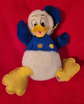 Juguete de peluche de 14" cara de goma de colección de personajes de Walt Disney de los años 50 DONALD DUCK Foto 1 de 4
