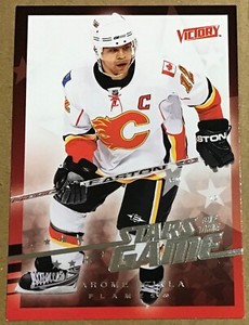 2008-09 JAROME IGINLA UPPER DECK VICTORY STARS OF THE GAME INSERT #SG-4 FLAMES